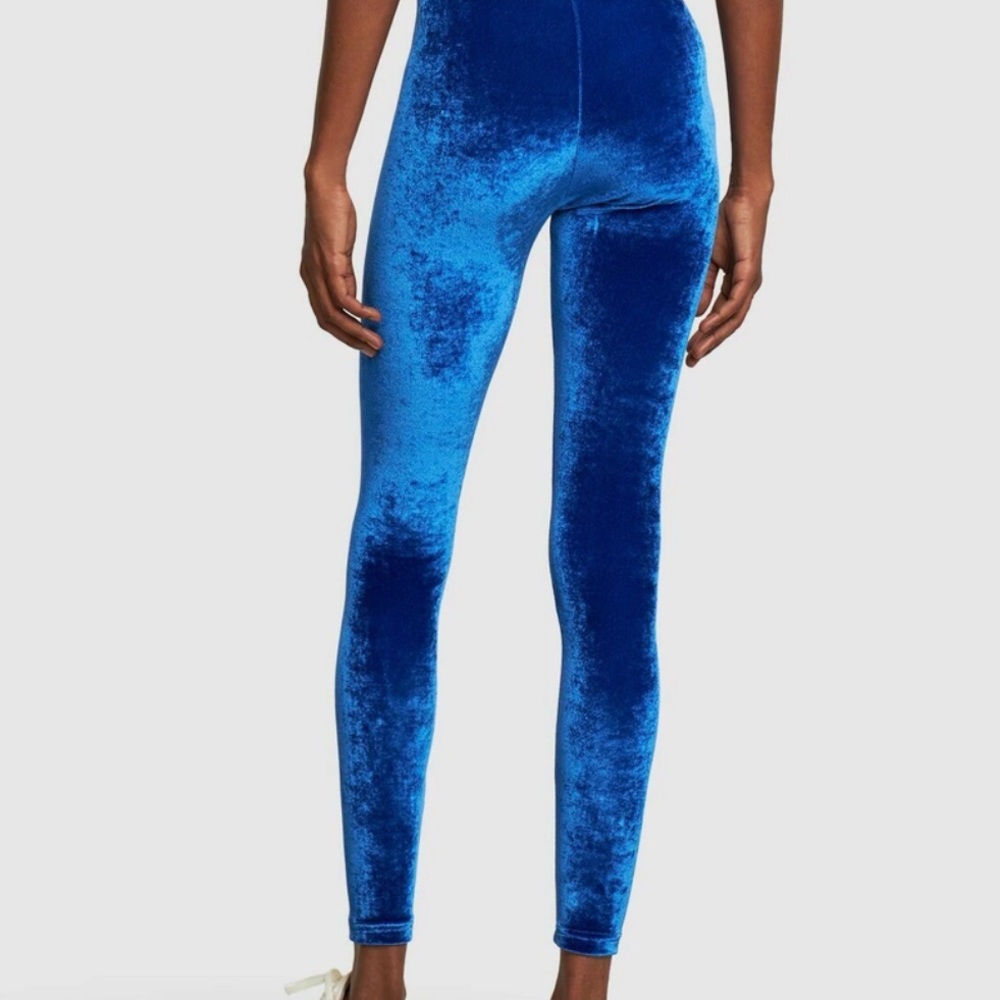 Tom Ford midnight blue velour leggings Size M NWT - Picture 7 of 7